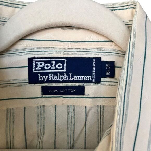 Mens Vintage Polo Ralph Lauren LS Button Down shirt size XL 16 1/2 Western Style - Picture 4 of 6
